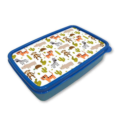 Lunch Box With Small Container for Boys Return Gifts Birthday Party - Animals and Cactus Nutcase