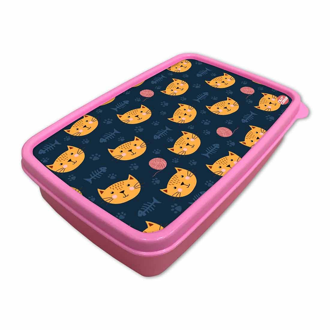 Designer Kids Lunch Box for School Return Gifts Birthday Party - Cute Cat Nutcase