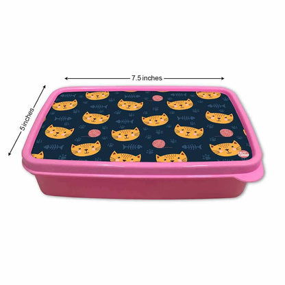 Designer Kids Lunch Box for School Return Gifts Birthday Party - Cute Cat Nutcase