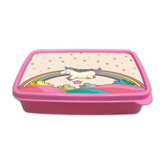 Designer Snacks Storage Box for Kids Girls Lunch Box - Unicorn Nutcase