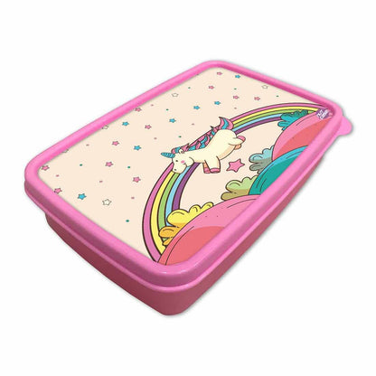 Designer Snacks Storage Box for Kids Girls Lunch Box - Unicorn Nutcase