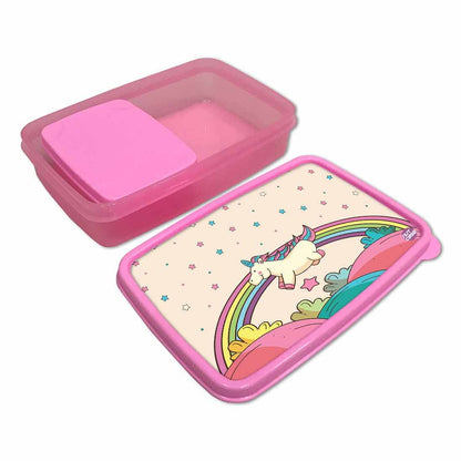 Designer Snacks Storage Box for Kids Girls Lunch Box - Unicorn Nutcase