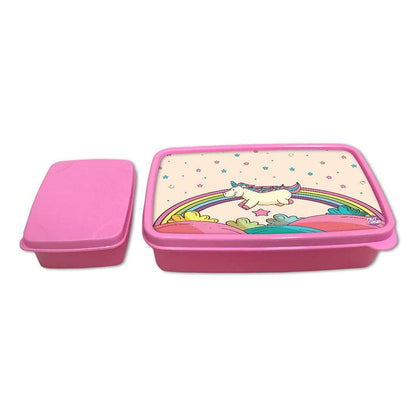 Designer Snacks Storage Box for Kids Girls Lunch Box - Unicorn Nutcase