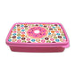 Designer Kids Plastic Lunch Box for Girls With Small Container - Doughnuts Nutcase
