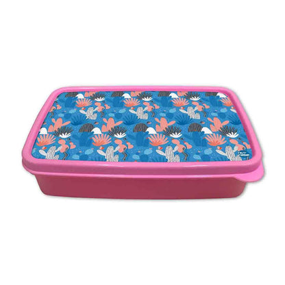 Lunch Box With Compartments for Girls Snack Containers - Cactus Plant Nutcase