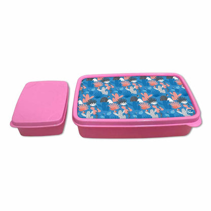 Lunch Box With Compartments for Girls Snack Containers - Cactus Plant Nutcase