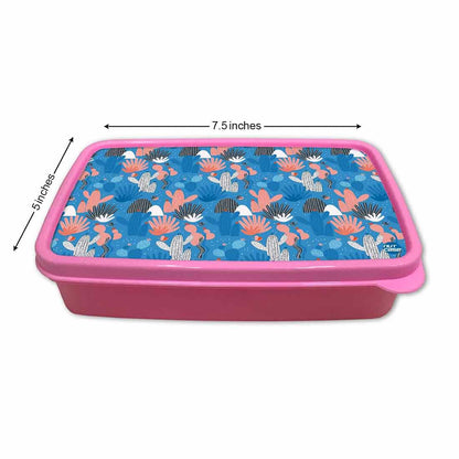 Lunch Box With Compartments for Girls Snack Containers - Cactus Plant Nutcase