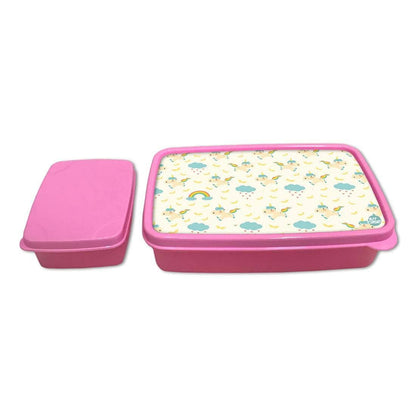 Designer Small Snack Boxes for Girls School Lunch Box - Cute Unicorns Nutcase