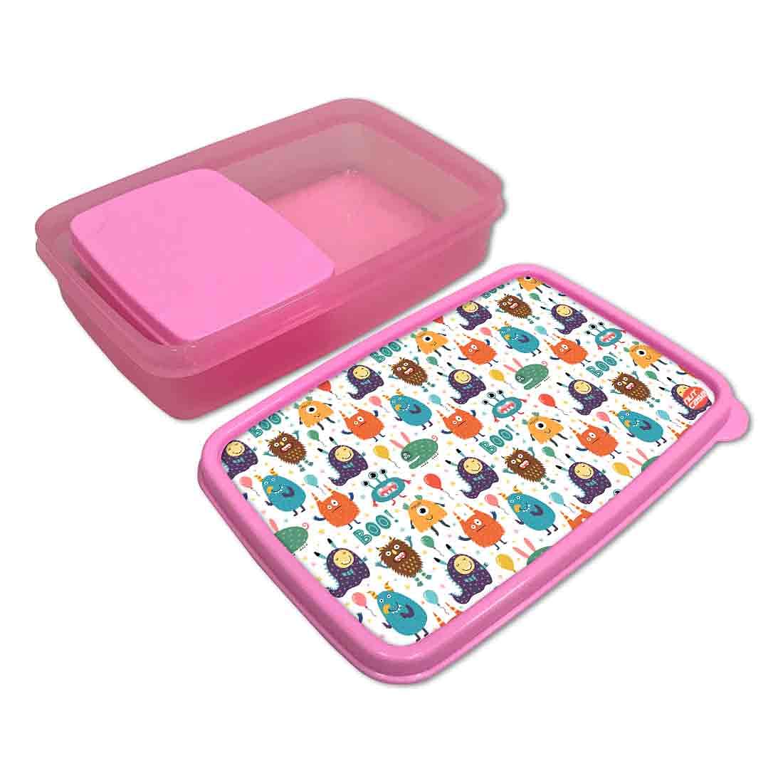 Plastic Snack Containers for School Girls Lunch Box - Cute Ghost Nutcase