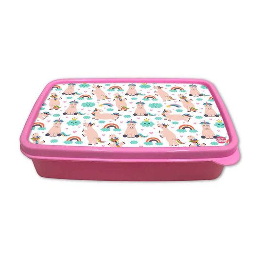 Best Snack Containers for School Girls Lunch Box - Unicorns and Cloud Nutcase