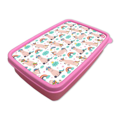 Best Snack Containers for School Girls Lunch Box - Unicorns and Cloud Nutcase