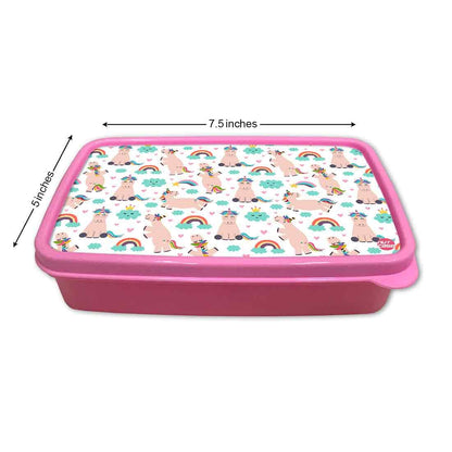 Best Snack Containers for School Girls Lunch Box - Unicorns and Cloud Nutcase