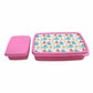 Plastic Designer Childrens Lunch Box for School Girl - Tea and Cake Nutcase