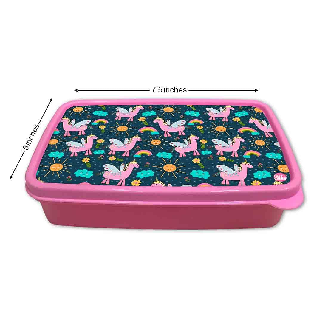 Buy Nutcase Designer Snack Box for Kids School Plastic Lunch Box for Girls  - Ideal Return Gifts for Birthday - Cute Elephant Online at Low Prices in  India - Amazon.in