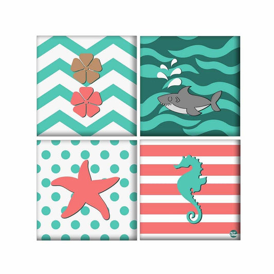 Wall Art Decor Panel For Home - Sea Elements Nutcase