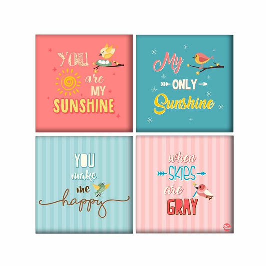 Wall Art Decor Panel For Home - You are My Sunshine Nutcase