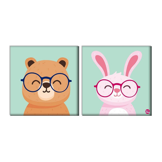 Wall Art Decor Panel For Home - Funny Beer and RABIT Nutcase