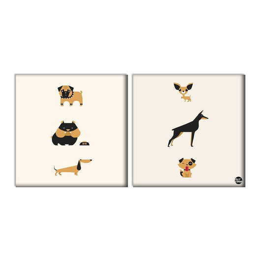 Wall Art Decor Panel For Home - Small Dogs Nutcase
