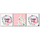 Wall Art Decor Hanging Panels Set Of 3 -Happy Heart & Happy Home Pink Nutcase