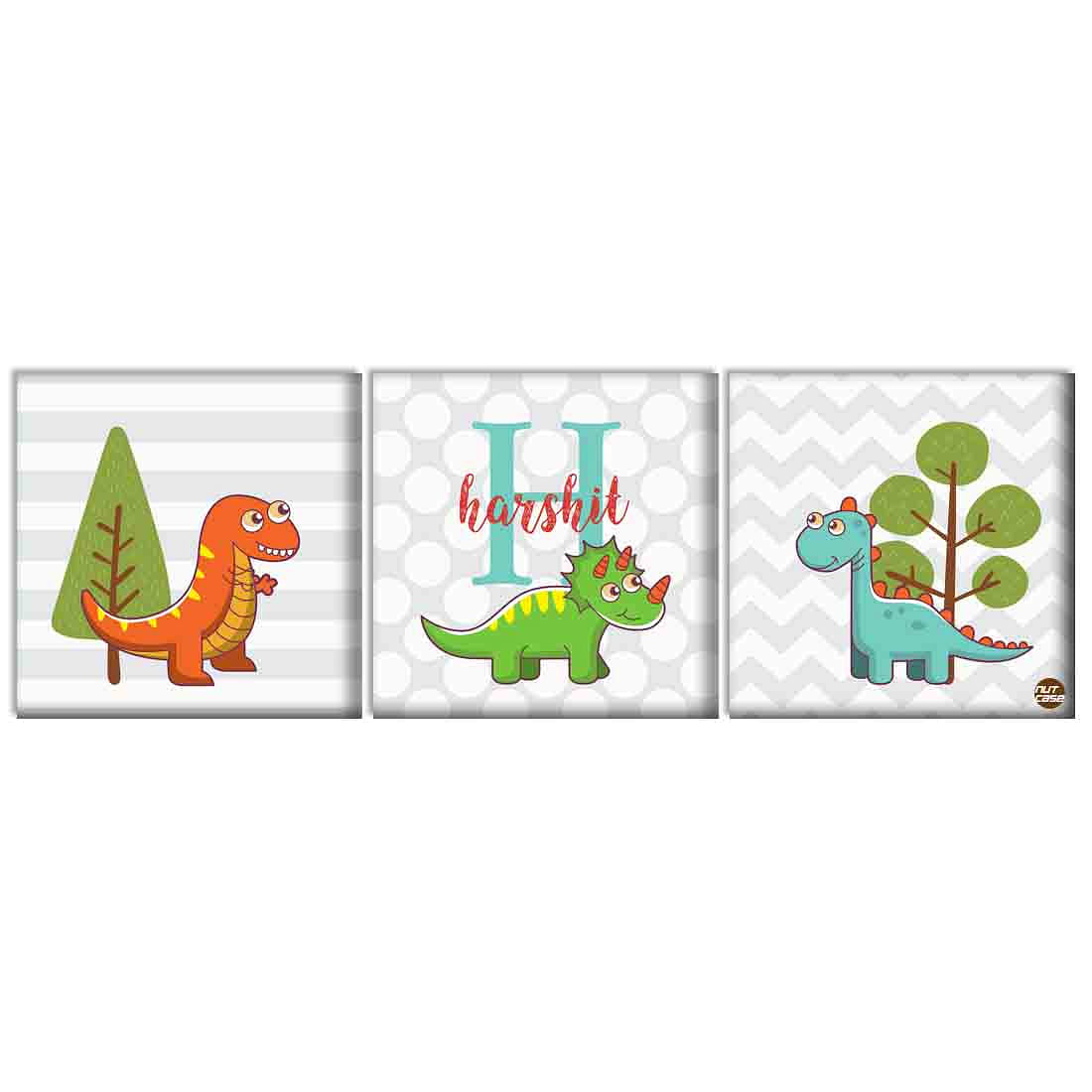 Wall Art Decor Hanging Panels Set Of 3 -Baby Dynasore Nutcase