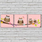 Wall Art Decor Hanging Panels Set Of 3 -Cute Owls Nutcase