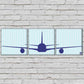 Wall Art Decor Hanging Panels Set Of 3 -Jet Plane Nutcase