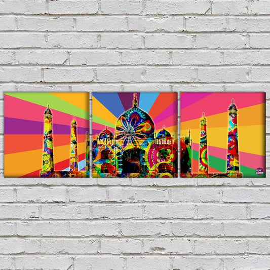 Wall Art Decor Hanging Panels Set Of 3 -Taj Art Nutcase