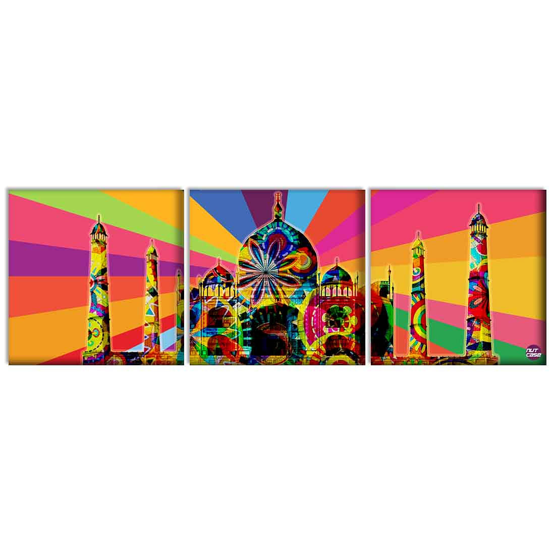 Wall Art Decor Hanging Panels Set Of 3 -Taj Art Nutcase