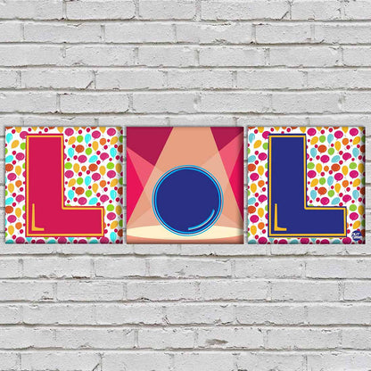 Wall Art Decor Hanging Panels Set Of 3 -LOL Nutcase