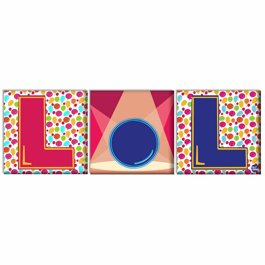 Wall Art Decor Hanging Panels Set Of 3 -LOL Nutcase