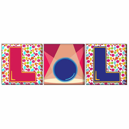 Wall Art Decor Hanging Panels Set Of 3 -LOL Nutcase