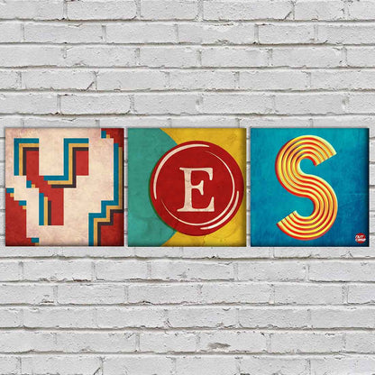 Wall Art Decor Hanging Panels Set Of 3 -YES Nutcase