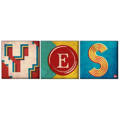 Wall Art Decor Hanging Panels Set Of 3 -YES Nutcase