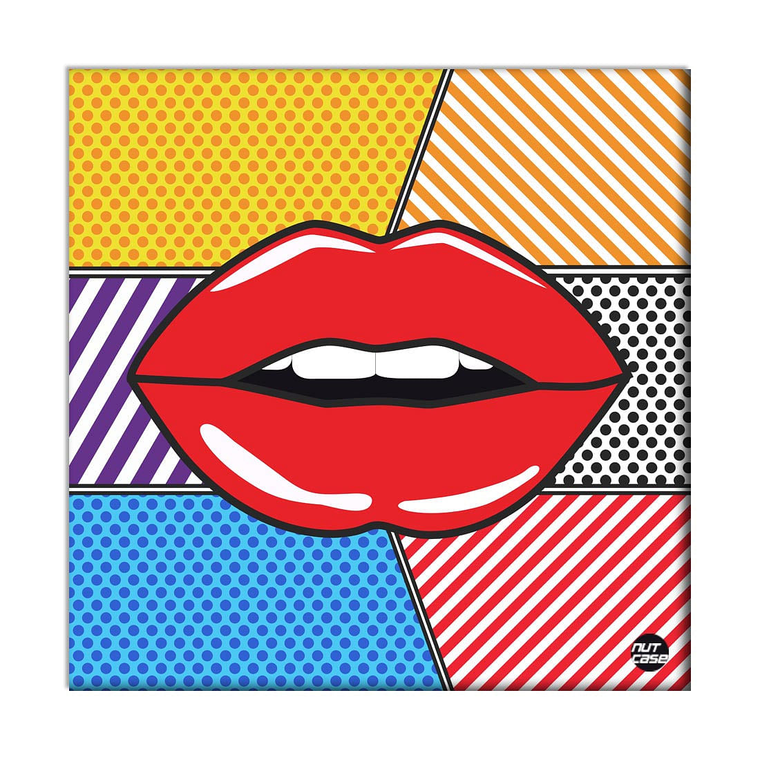 Wall Art Decor Panel For Home - Lips Nutcase