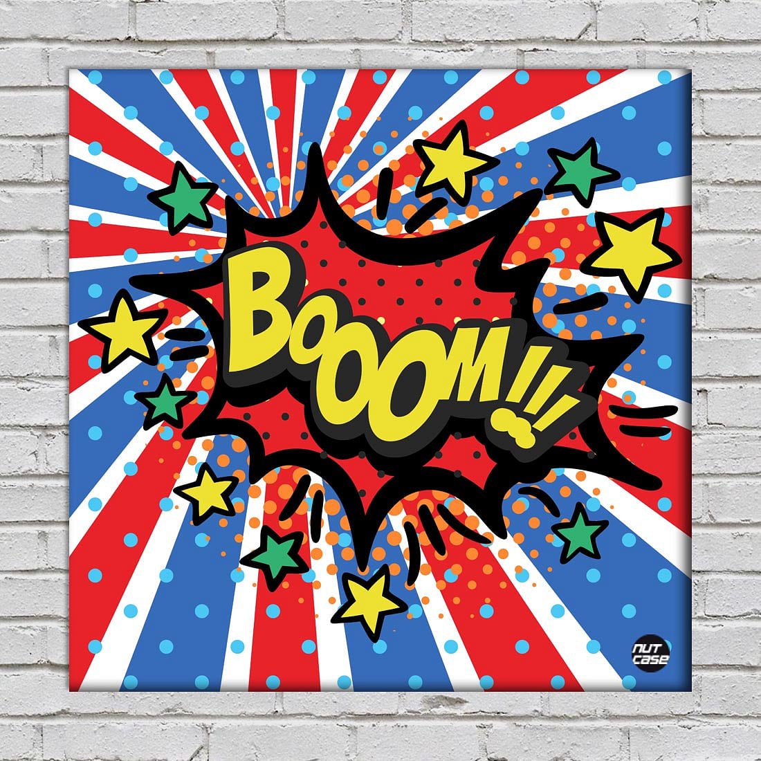 Wall Art Decor Panel For Home - Boom Comic Style Nutcase
