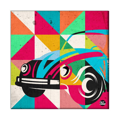 Wall Art Decor Panel For Home - Vintage Car Nutcase