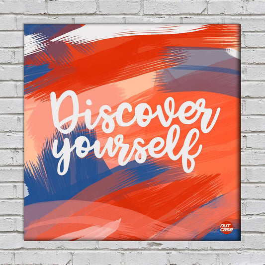 Wall Art Decor Motivation Quotes -  Discover Yourself Nutcase