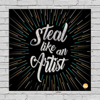 Wall Art Decor Panel For Home - Steal Like an Artist Nutcase