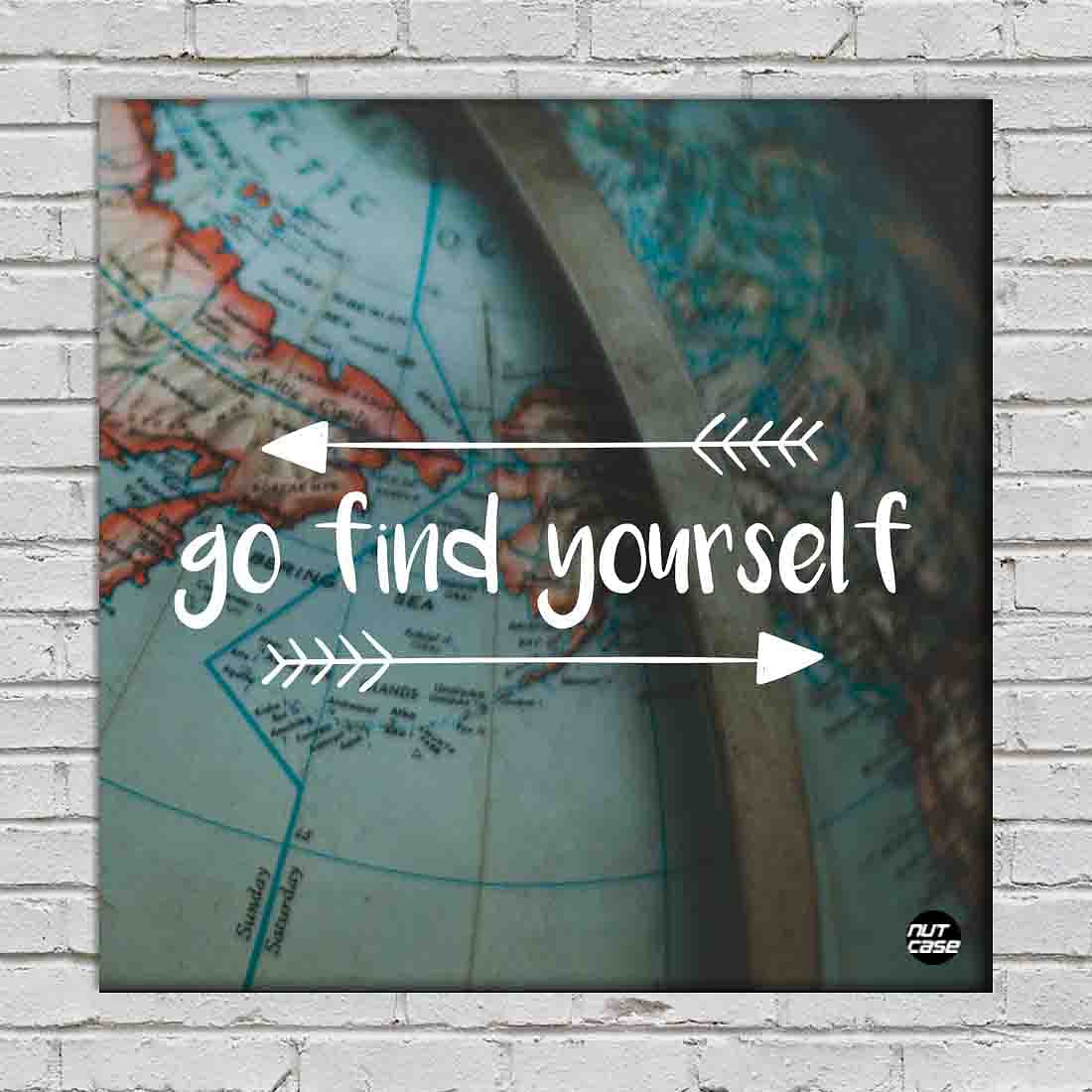 Wall Art Decor Panel For Home - Go Find Yourself Nutcase