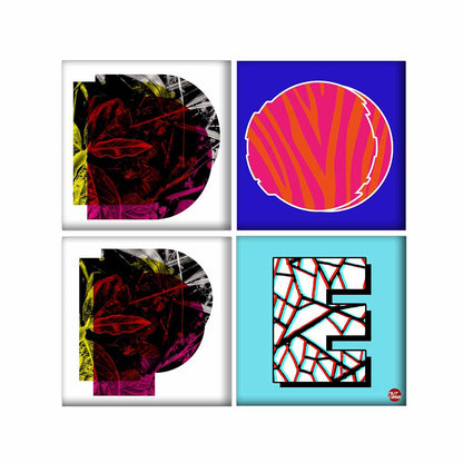 Wall Art Decor For Home Set Of 4 -DOPE Nutcase