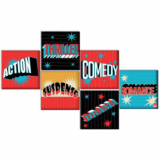 Wall Art Decor Panels Set Of 6 -  Filmy Only Nutcase