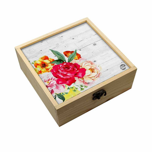 Jewellery Box Makepup Organizer -  Vintage Flower Nutcase