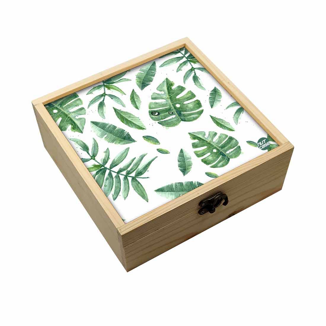 Jewellery Box Makepup Organizer -  Happy Leaves Nutcase