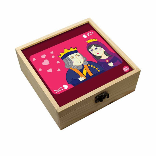 Jewellery Box Makepup Organizer -  King And Queen Nutcase