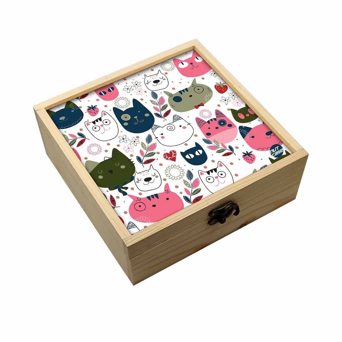 Jewellery Box Makepup Organizer -  Cat Face Nutcase