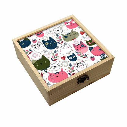 Jewellery Box Makepup Organizer -  Cat Face Nutcase