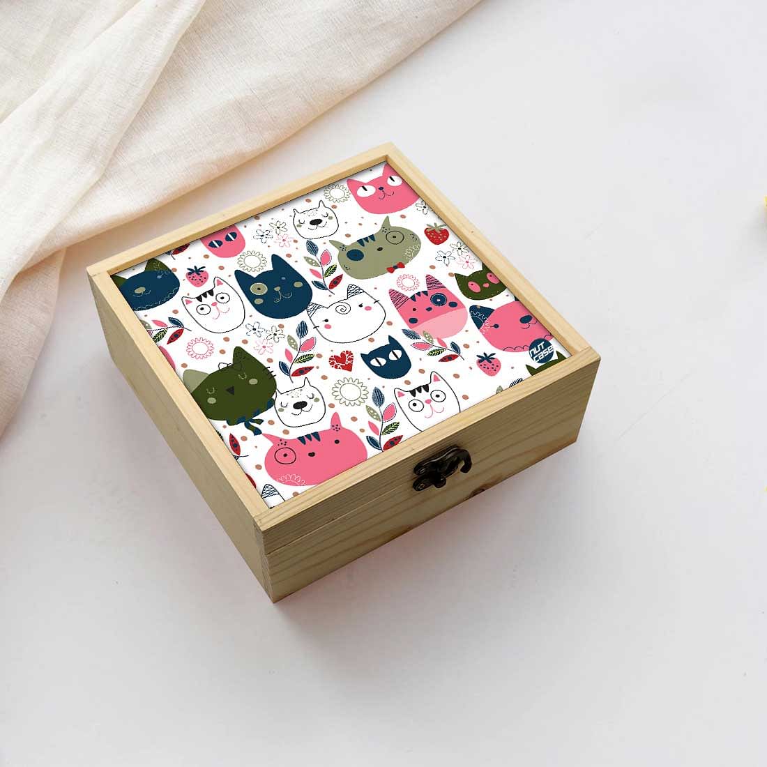 Jewellery Box Makepup Organizer -  Cat Face Nutcase