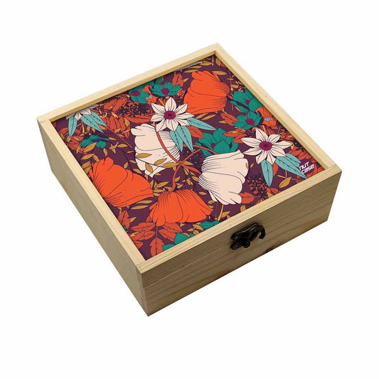 Jewellery Box Makepup Organizer -  Elegance Orange Nutcase