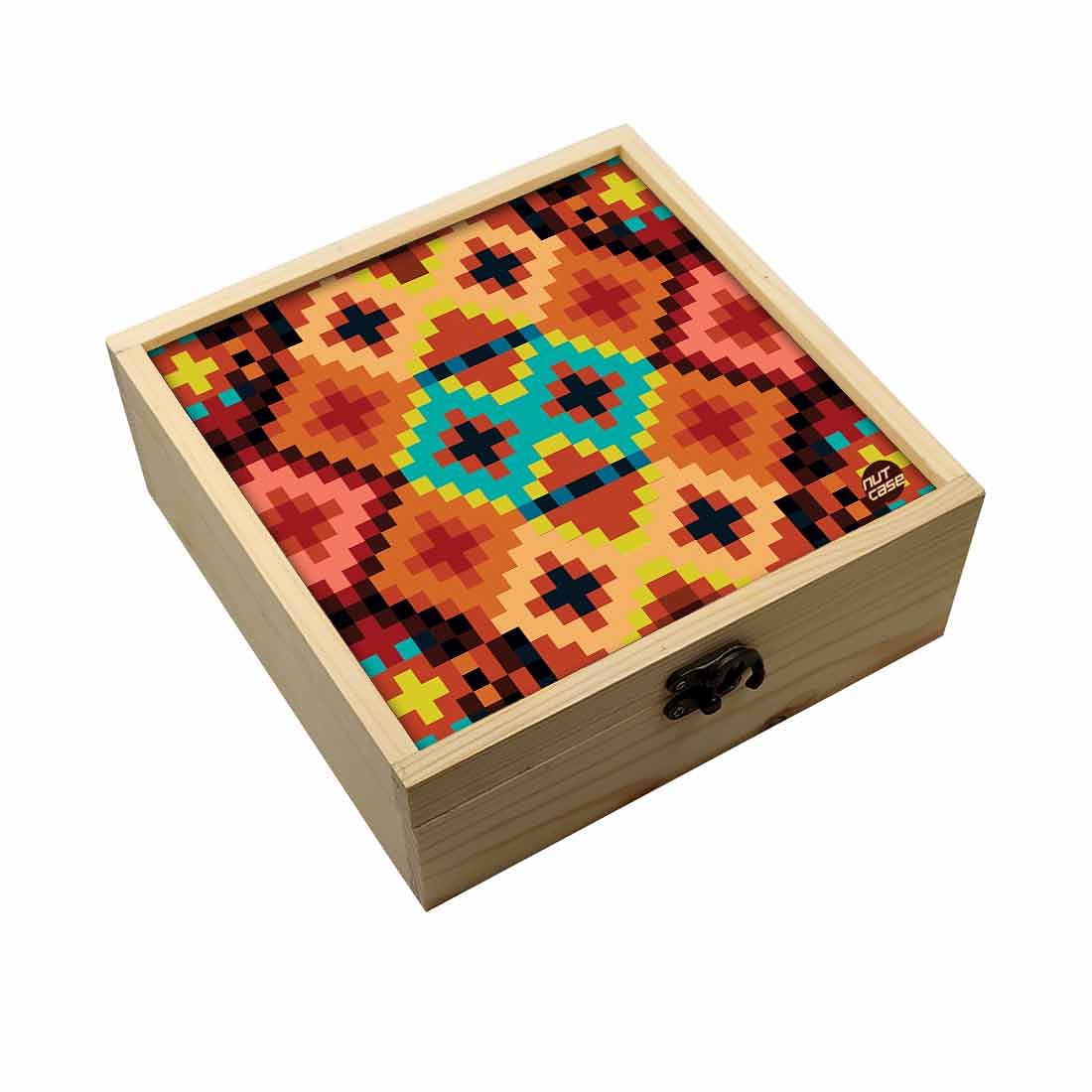 Jewellery Box Makepup Organizer -  Diamond Pattern Nutcase