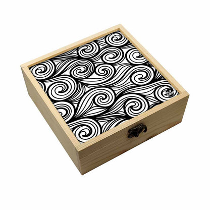 Jewellery Box Makepup Organizer -  Waves Pattern Nutcase